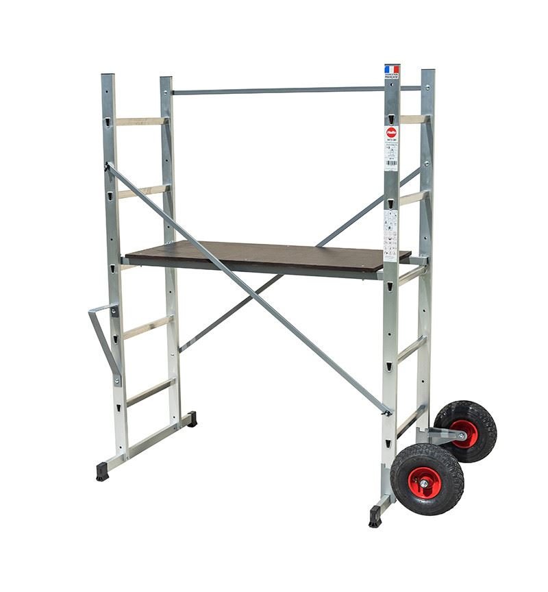 Echafaudage roulant de jardin tout terrain 0,9m/2,9m Hailo HobbyStep H3 Jardin