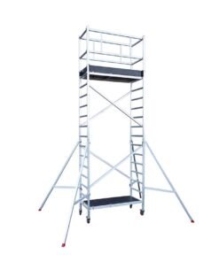 Alternative view of Echafaudage roulant professionnel 3,7m/5,7m en aluminium Hailo Expert Pro