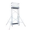 Echafaudage roulant professionnel 3,7m/5,7m en aluminium Hailo Expert Pro