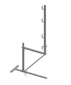 Echafaudage de toit acier de base 1 niveau débord 30cm et garde-corps - DIMOS - 15000