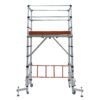 ELEVATE Echafaudage en aluminium hauteur de travail 3 m 10 marches