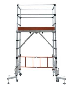 ELEVATE Echafaudage en aluminium hauteur de travail 3 m 10 marches