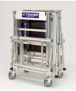 Échafaudage télescopique TUBESCA X'Tower - Hauteur 4m, avec plancher - 22405520