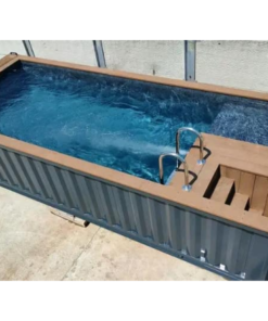 Piscine en conteneur de 6m x 2.4m avec éclairage LED
