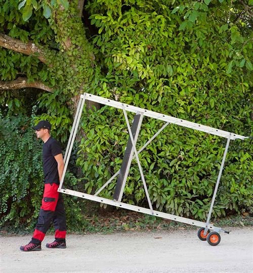 Echafaudage roulant de jardin tout terrain 1,7m/3,7m en aluminium Hailo HobbyStep H4 Jardin – Image 4