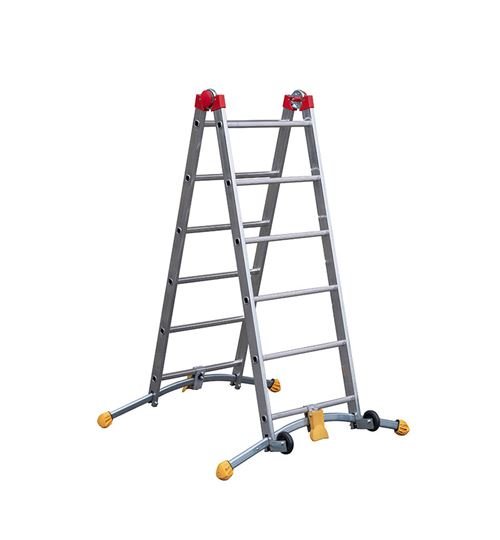 Echafaudage roulant pliable 4 en 1 multifonction 2,4m/4,4m en aluminium Hailo CombiLot 5 – Image 3